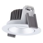Ledvance LED-Spot Adjust Aluminium Silber 8W 680lm 36D - 930 Warmweiß | Ausschnitt 68mm - IP20 - Höchste Farbwiedergabe - Dimmbar