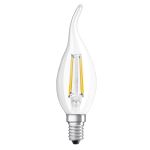 Ledvance Classic LED E14 Kerze Fadenlampe Klar 4W 470lm - 827 Extra Warmweiß | Ersatz für 40W
